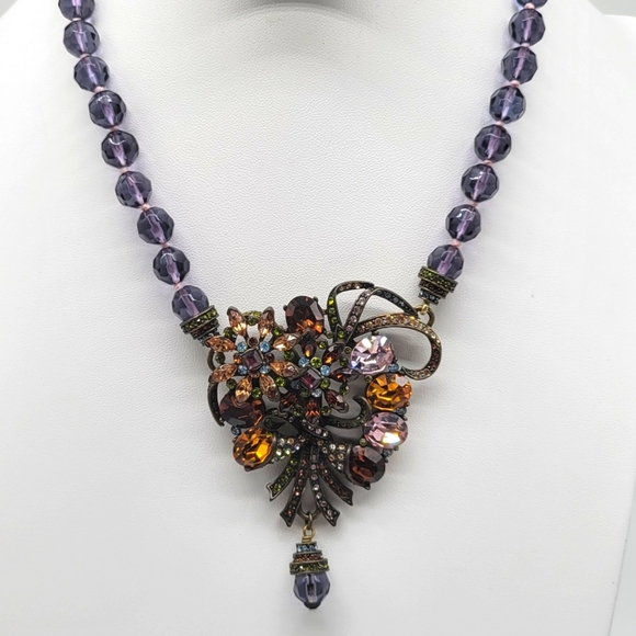 Heidi Daus RARE 80s Vintage Heidi Daus Multicolor Swarovski